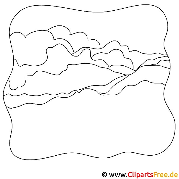 Wolken Malvorlag Kostenlos