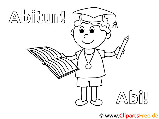 Abitur, Abi Bilder  - Schule Malvorlagen