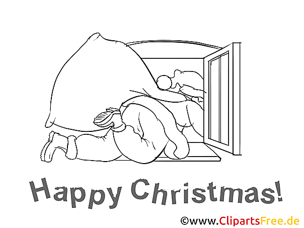 Happy Christmas Santa Claus Colouring Sheet Happy Christmas Santa Claus Colouring Sheet