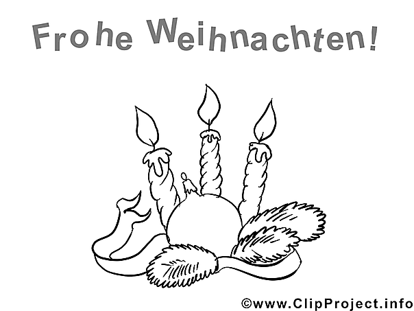 Kerzen mit Weihnachtskranz Malvorlagen zum Drucken