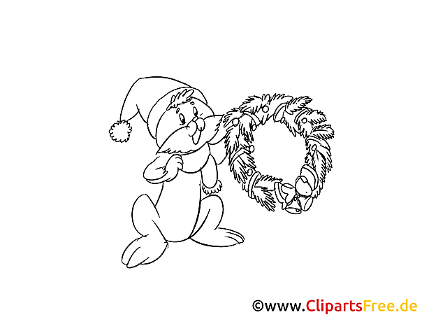 Kranz Hase Malvorlagen Weihnachten und Advent