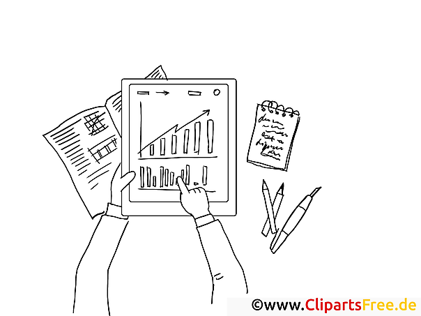 Berichte Clipart-Bild zum Ausmalen