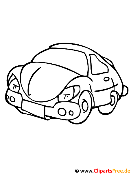 Auto Malbild - kostenlose Malbilder