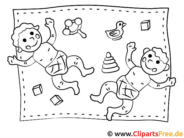Kinder spielen - KIndergarten Bilder, Malvorlagen, Ausmalbilder