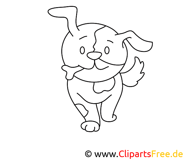 Dog Coloring Sheet free