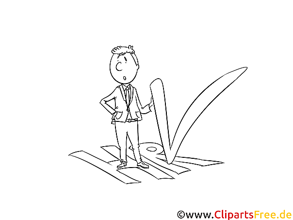 Personal, HR Illustration, Bild, Clipart schwarz-weiß Malvorlage