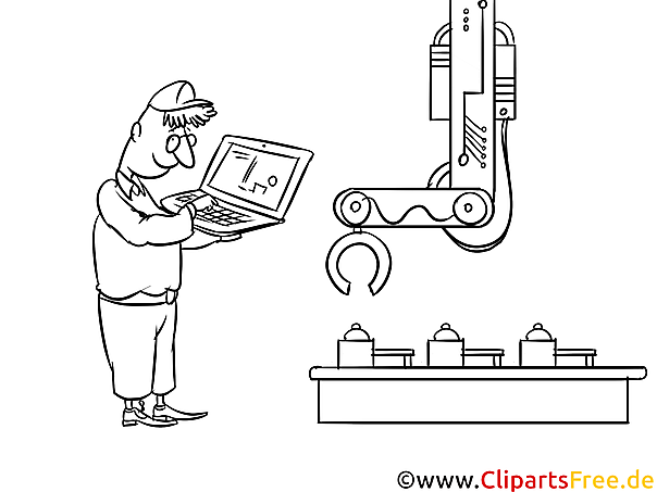 Fabrik, Werk, Band Bild, Illustration, Clipart schwarz-weiß zum Ausmalen Fabrik, Werk, Band Bild, Illustration, Clipart schwarz-weiß zum Ausmalen