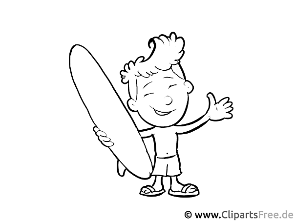 Surfer - Ausmalbilder Berufe zum Ausdrucken Surfer - Ausmalbilder Berufe zum Ausdrucken