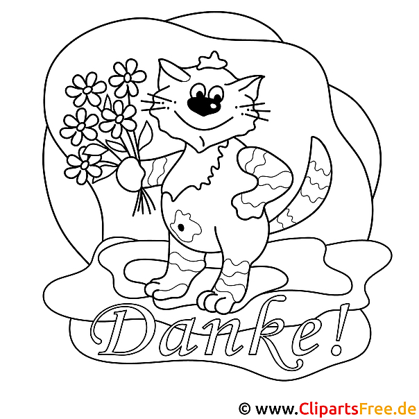 Katze Bild zum Malen