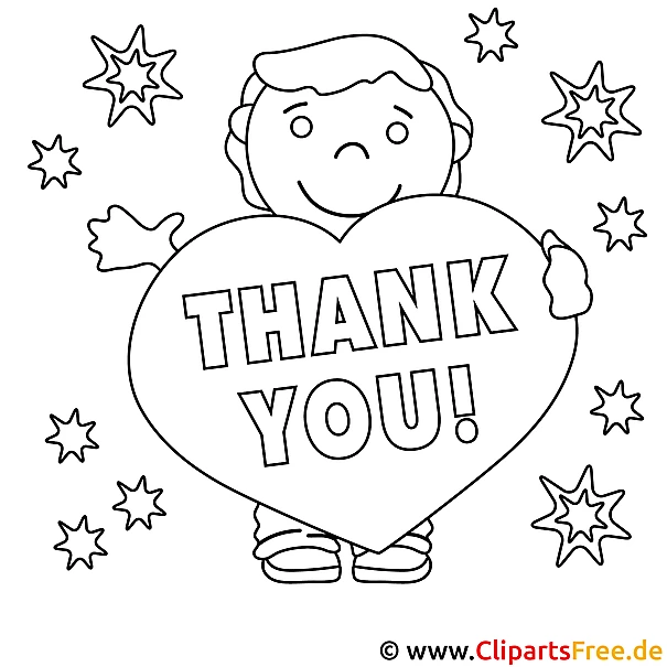 Malvorlage Thank  You!