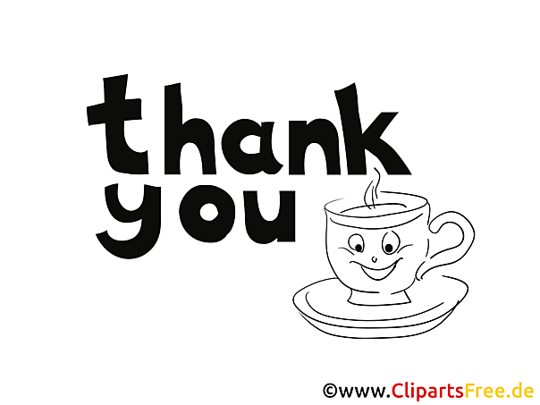 Thank You Card to color