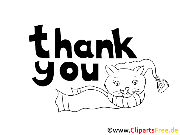 Thank You Card to print and color