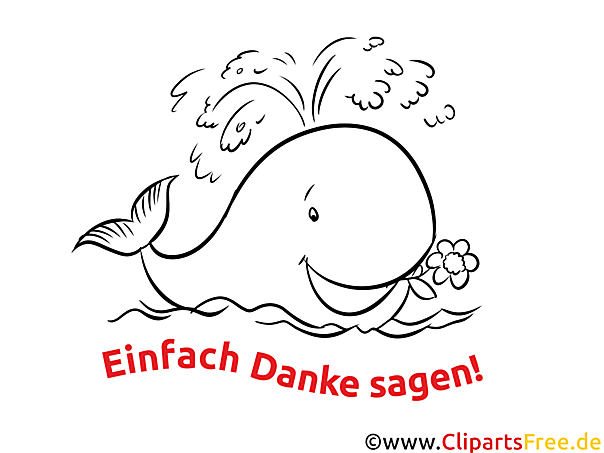 Wal Dankeskarte selber drucken
