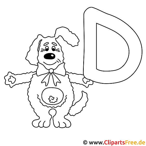 Dog - Buchstaben malen