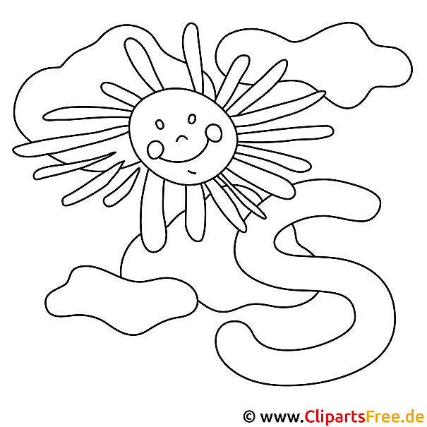 Sun - Buchstaben zum Malen