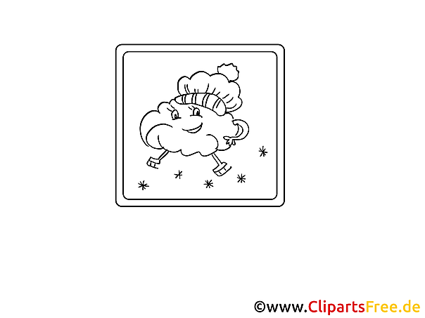 Wolke mit Mütze gratis Bilder zum Ausmalen Wolke mit Mütze gratis Bilder zum Ausmalen