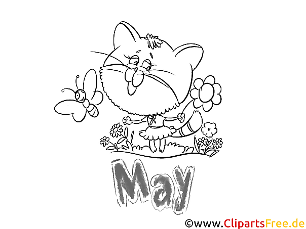 May - Months of the Year Coloring Pages May - Months of the Year Coloring Pages
