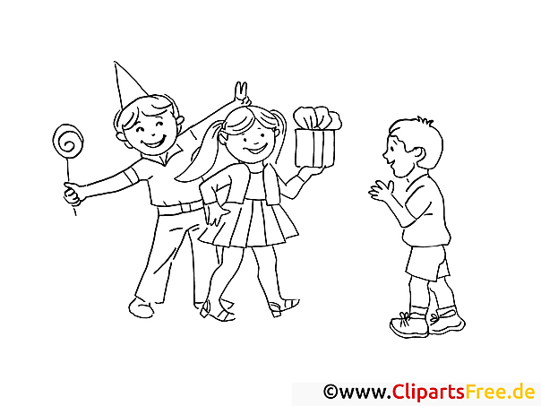 Ausmal Bild Geburtstag