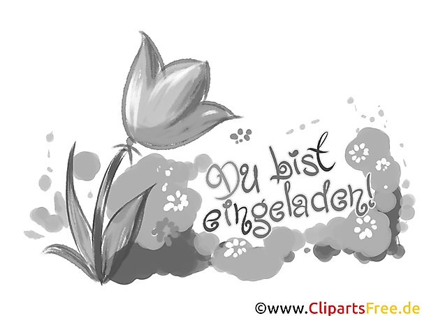 Blumen Vorlage Einladung zum Geburtstag