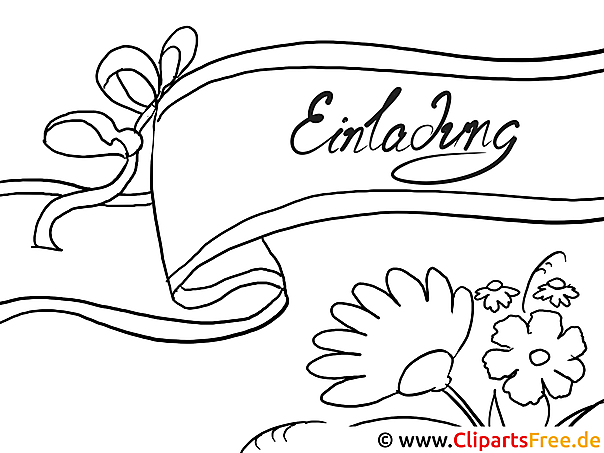 Einladung-Vorlage zum Ausmalen