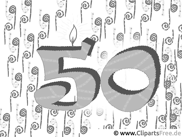 Malvorlage 50 Jahre