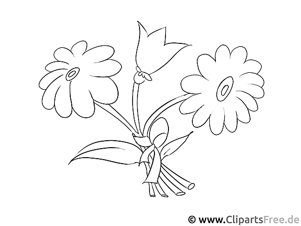 Printing pages for kids flowers for birthday