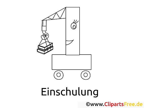 Basteln zur Einschulung Vorlage Bild