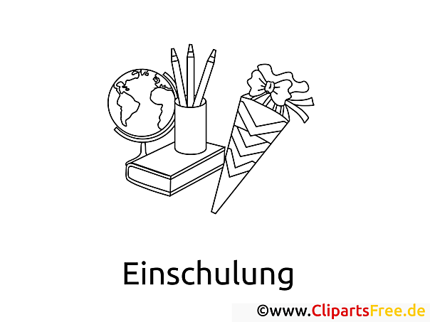 Einladungskarten fuer Einschulung selbst gestalten mit Malvorlagen