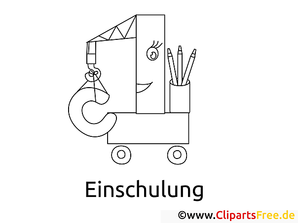 Geschenkidee zur Einschulung Bild zum Ausmalen
