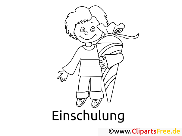 Kind in der Schule Malvorlage