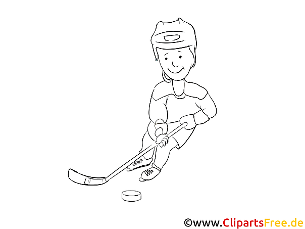 Hockey Coloring Page free