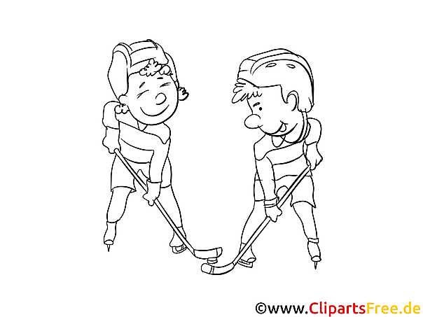 Wintersport Malvorlage Eishockey kostenlos