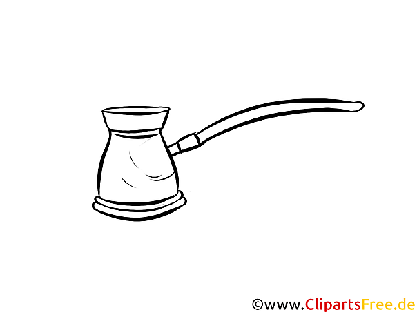 Malbild Kaffeekocher kostenlos