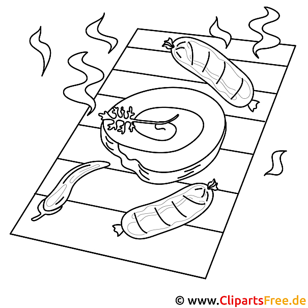 Zum Drucken und Ausmalen Bilder Grillen