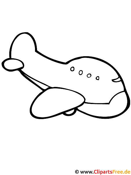 Basteln mit Kindern - Flugzeug Vorlage zum Ausmalen Basteln mit Kindern - Flugzeug Vorlage zum Ausmalen
