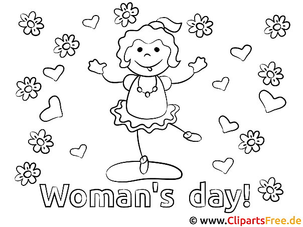 Frauentag Ausmalbild
