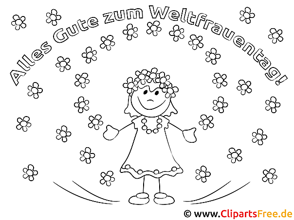Frauentag Ausmalbilder