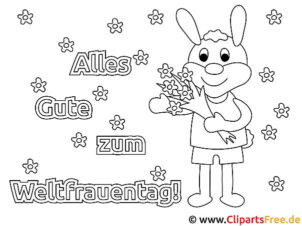 Frauentag Malvorlagen kostenlos