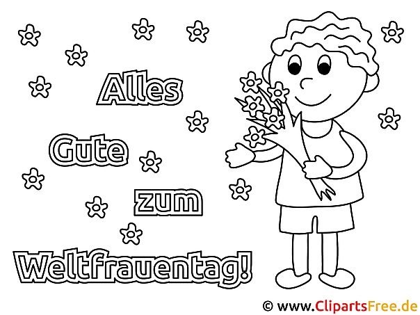Grusskarte zum Frauentag selbst basteln