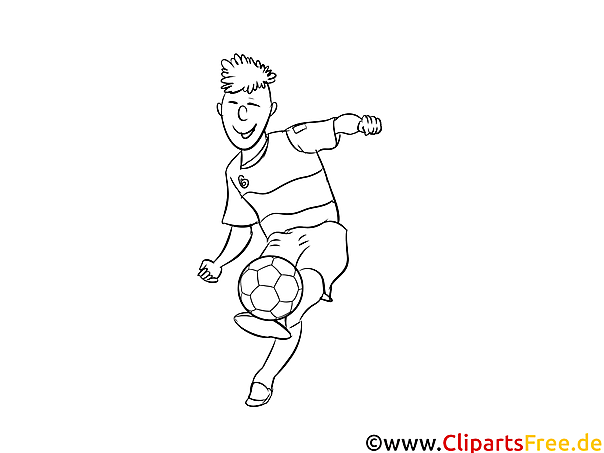 Fußball coloring page