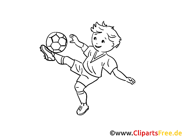 Soccer player coloring page