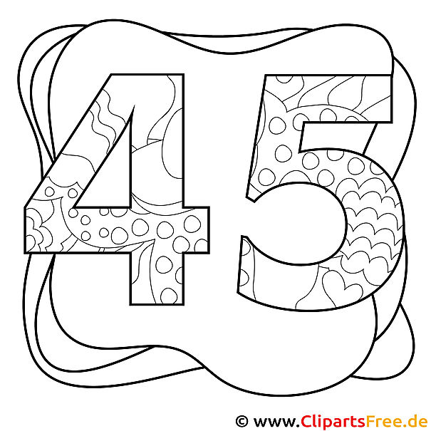 45 Malvorlage Zahlen