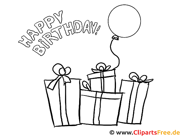 Ausmalbilder zum Geburtstag Geschenke