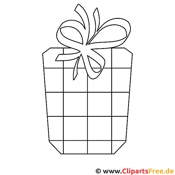 Geschenk zum Geburtstag Ausmalbild PDF kostenlos