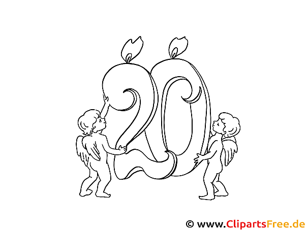 Kostenlose PDF-Malvorlage zum Geburtstag Kostenlose PDF-Malvorlage zum Geburtstag