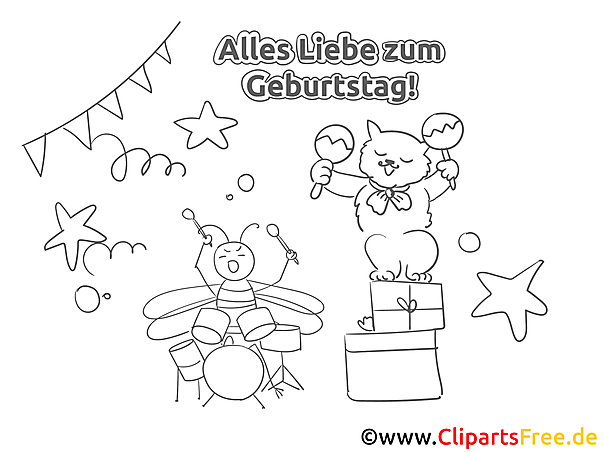 Festal Musik Malvorlage zum Geburtstag Festal Musik Malvorlage zum Geburtstag