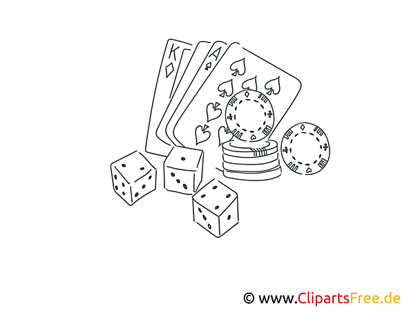 Spielen im Casino Bilder schwarz-weiß