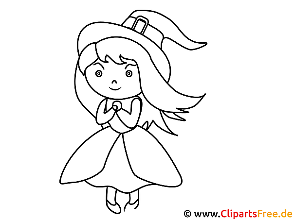 Coloring Sheet Witch
