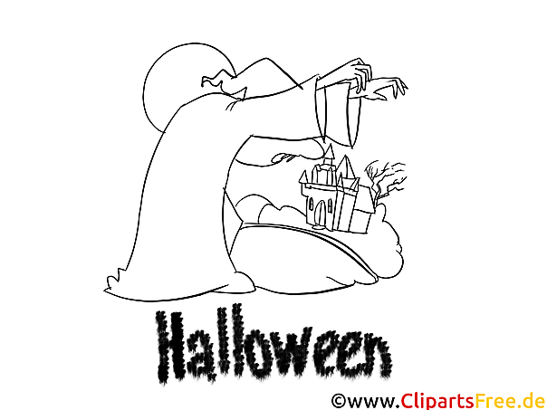 Gruzelige Malvorlage, Ausmalbild, Vorlage zu Halloween Gruzelige Malvorlage, Ausmalbild, Vorlage zu Halloween