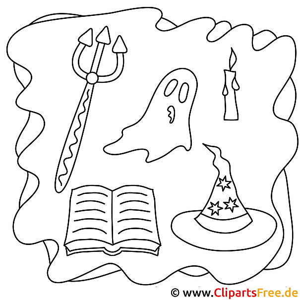 Halloween Ausmalbilder umsonst